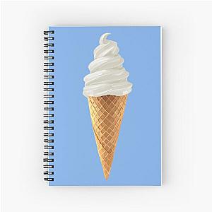 Soft Serve Vanilla Ice Cream Cone Spiral Notebook