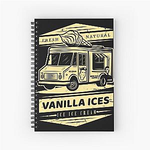 Fresh Natural Vanilla Ices Ice Ice Cream Spiral Notebook