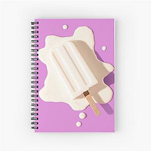 Vanilla Ice Cream Splat Spiral Notebook