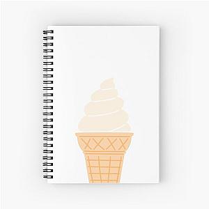 Vanilla Ice Cream Cone Spiral Notebook