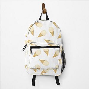 Vanilla Ice Cream Cone Pattern Backpack