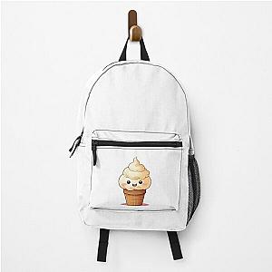 Vanilla Ice Cream Cartoon Backpack