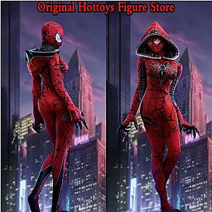 VERYCOOL VCL-1010 Female Soldier Head Sculpture Red Spider Bodysuit Action Figure Toy