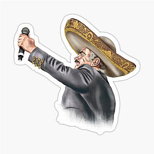 Vicente Fernandez Holding Microphone To Air Sticker