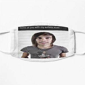 vic fuentes pierce the veil autistic meme Flat Mask