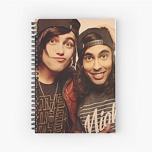 Kellin Quinn and Vic Fuentes Spiral Notebook