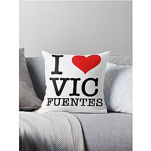 I HEART VIC FUENTES Throw Pillow