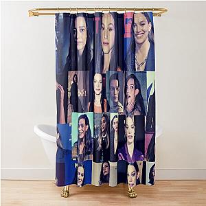 Victoria Pedretti American actress Square Photos Dark Tint Collection Shower Curtain