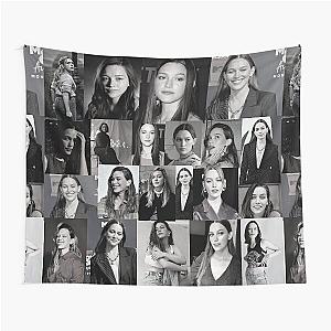 Victoria Pedretti American actress Black and White Aesthetic Collage - 6 Tapestry