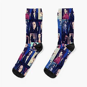 Victoria Pedretti American actress Square Photos Dark Tint Aesthetic Collage 7 Socks