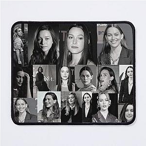 Victoria Pedretti American actress Photos Black and White Aesthetic Collage - 6 Mouse Pad