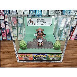 Deoxys (Birth Island), Deoxys 3D Diorama Cube, Deoxys Handmade Crystal Diorama Cube