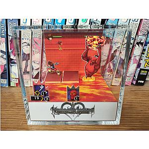 Kingdom Hearts Diorama - Sora vs Genie Jafar Iago, Kingdom Hearts 3D Diorama Cube