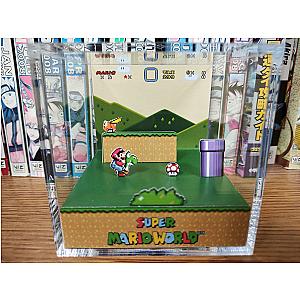 Mario Diorama - Super Mario World (Donut Plains), Mario 3D Diorama Cube