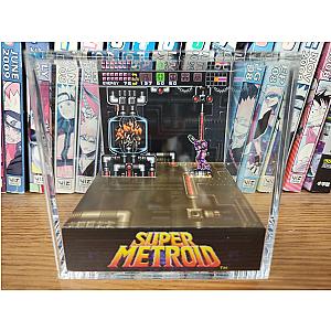 Super Metroid Diorama - Samus Aran vs Mother Brain, Super Metroid 3D Diorama Cube