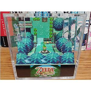 The Legend of Zelda Diorama - The Minish Cap - Link and Cap- Zelda 3D Diorama Cube