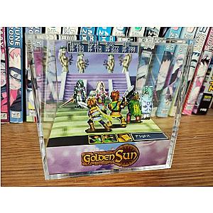 Golden Sun Saturos Menardi Battle, Golden Sun Boss Battle Encounter 3D Diorama Cube