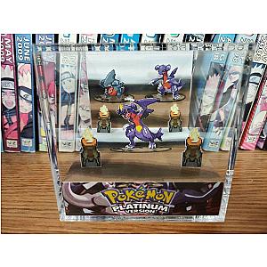 Evolution Garchomp (Platinum), Gible Gabite Garchomp 3D Diorama Cube, Garchomp Handmade