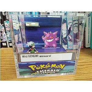 Gengar Encounter, Gengar 3D Diorama Cube, Gengar Handmade Crystal Diorama Cube, Unique Gift for Gamers