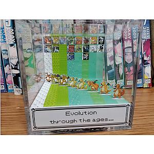 Generation Dragonite- Dragonite 3D Diorama Cube- Dragonite Handmade Crystal Diorama Cube