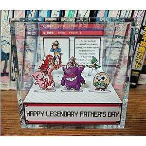 CUSTOMIZABLE Happy Father's Day Box- Happy Legendary Father's Day- Fathers Day 3D Diorama- NEW2301T1