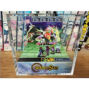 Golden Sun 2 The Lost Age Doom Dragon, Golden Sun Boss Encounter 3D Diorama Cube