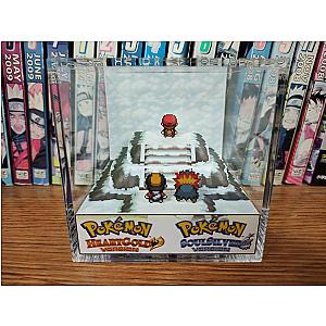 CUSTOMIZABLE Trainer Red Trainer Red - HeartGold Soulsilver- Red 3D Diorama Cube- NEW2301T5