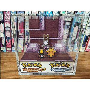 CUSTOMIZABLE Mewtwo Cerulean Cave- Mewtwo HeartGold SoulSilver 3D Diorama- NEW2301T4