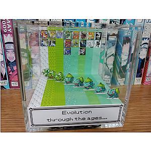 Generation Bulbasaur- Bulbasaur 3D Diorama Cube- Bulbasaur Handmade Crystal Diorama Cube