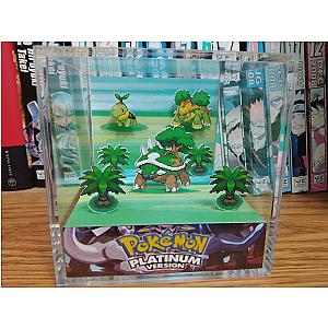 Evolution Torterra (Platinum), Turtwig, Grotle, Torterra  3D Diorama Cube