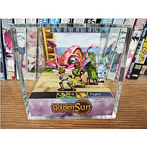 Golden Sun Kraken Battle, Golden Sun Kraken Boss Battle Encounter 3D Diorama Cube