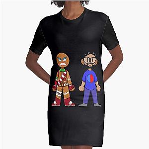 Lazarbeam -amp- Vikkstar   Graphic T-Shirt Dress