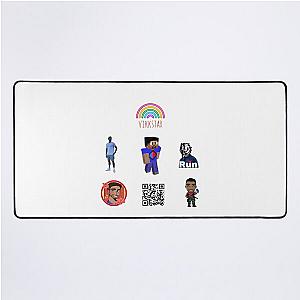 vikkstar sticker pack  Desk Mat