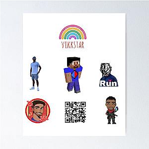 vikkstar sticker pack  Poster