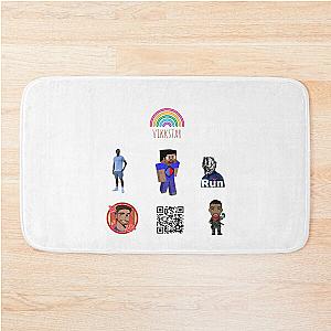 vikkstar sticker pack  Bath Mat