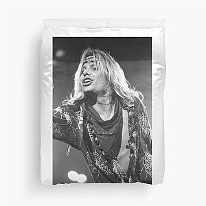 Vince Neil BW Photograph Duvet Cover