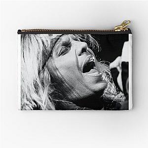 Vince Neil - BW Photograph Zipper Pouch