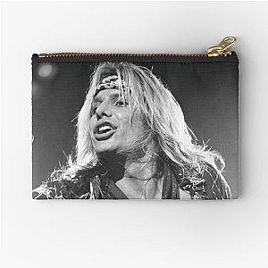 Vince Neil BW Photograph Zipper Pouch