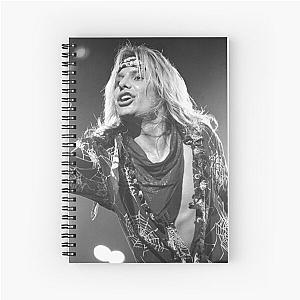 Vince Neil BW Photograph Spiral Notebook