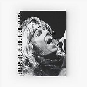 Vince Neil - BW Photograph Spiral Notebook