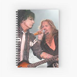 Niki Six and Vince Neil - Photograph Spiral Notebook