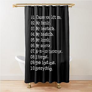 Violent Femmes - Kiss Off Countdown d T-Shirt Shower Curtain