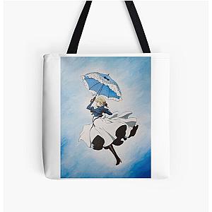 Violet Evergarden Parasol Acrylic Painting All Over Print Tote Bag