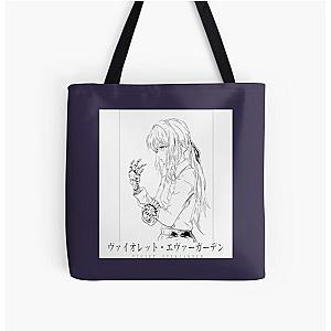 Violet Evergarden  Violet Mono All Over Print Tote Bag