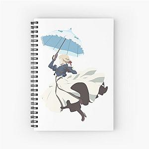 Violet Evergarden - Parasol - Minimalist Art Spiral Notebook