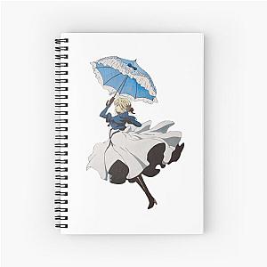 Violet Evergarden Parasol Acrylic Painting Spiral Notebook