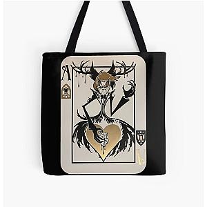 Alastor Ace Playing Card - Hazbin Hotel All Over Print Tote Bag