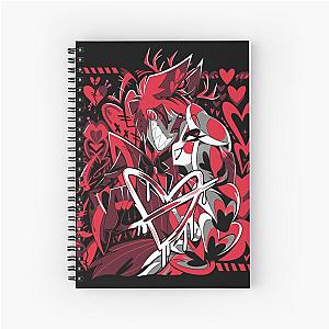 Charlie + Alastor 2023 Hazbin Hotel V-day Inspired Fanmerch  Spiral Notebook