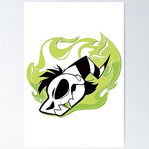 Vivziepop Merch Helluva Boss Flaming Skull Poster