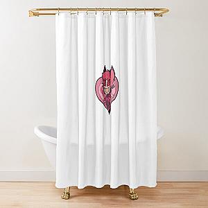 Vivziepop Chibi Alastor Shower Curtain